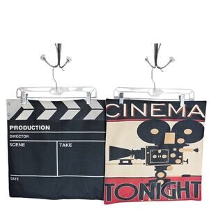 Cinema Production Movie Night Pillow Shams Bundle of 4